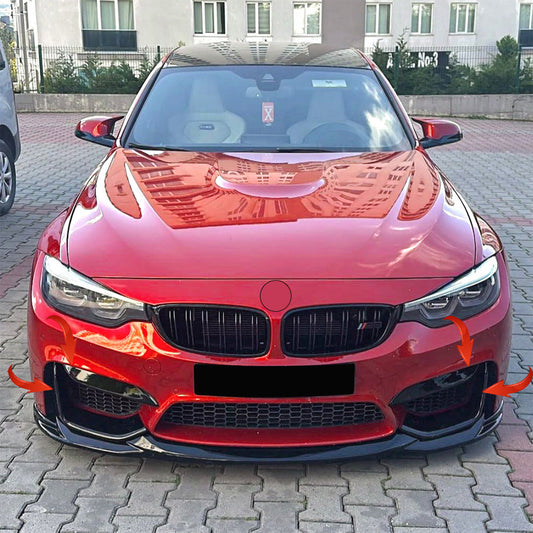Front Splitter BMW M4 F82 / M3 F80 2014-2021 with Front Flaps