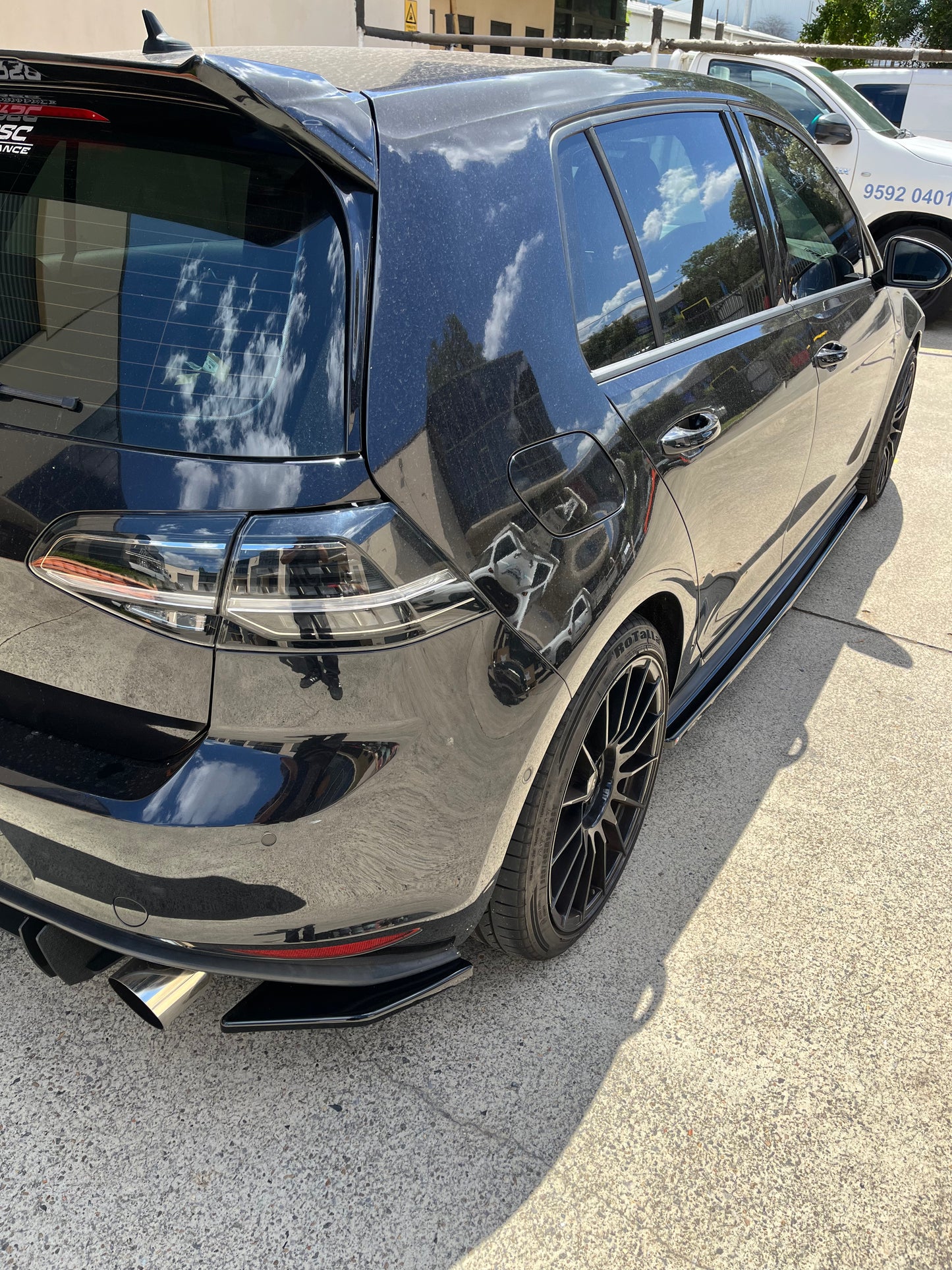 Rear Side Splitters VW Golf Mk7 GTI 2013-2016