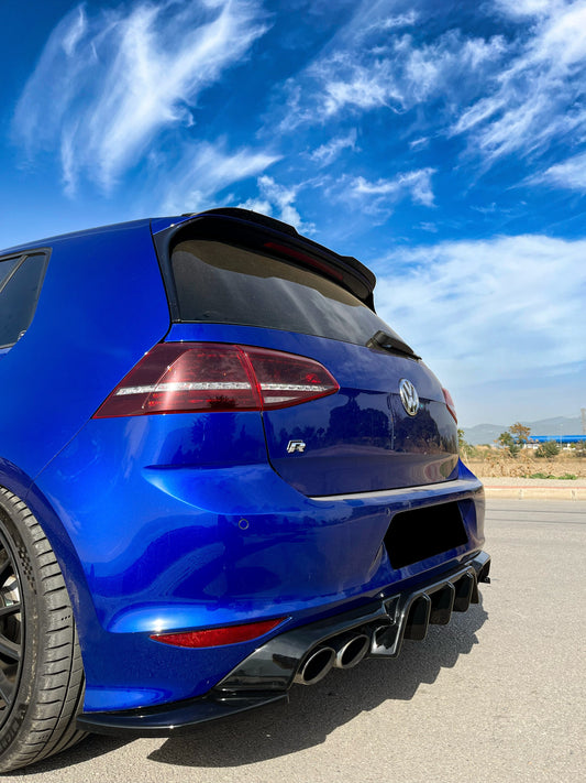 Rear Side Splitters VW Golf MK 7 R 2013-2016 Version 2