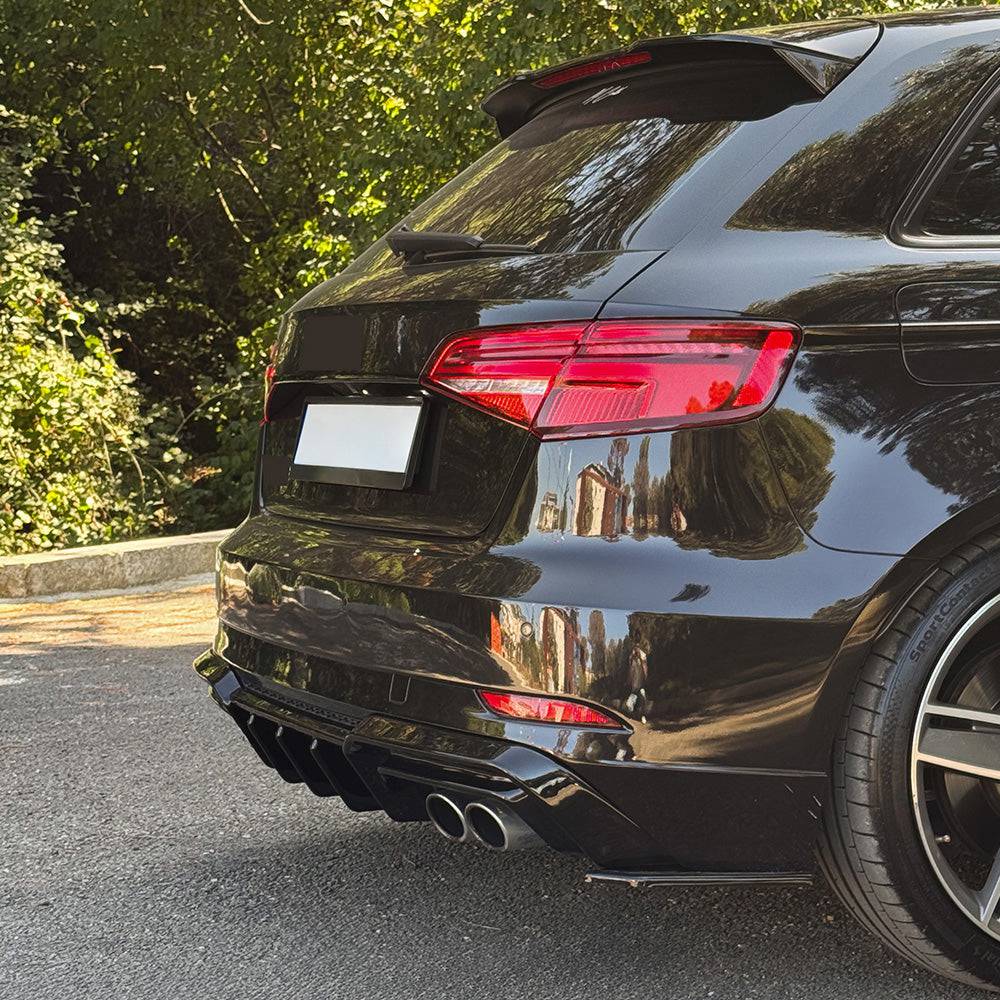 Rear Side Splitters AUDI S3 Sportback 8V Facelift 2016-2020