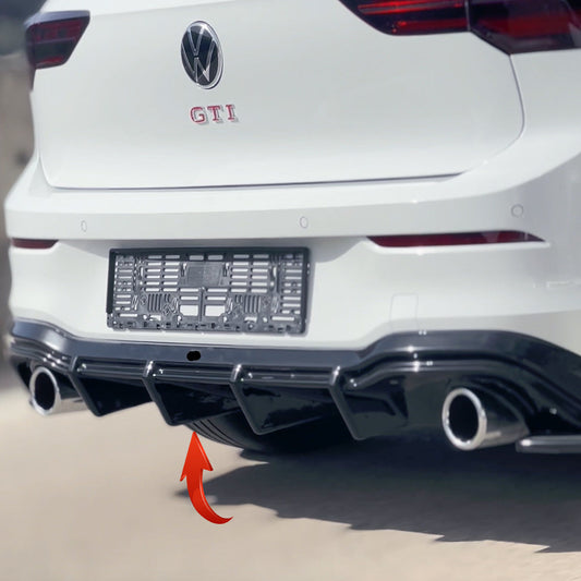 Rear Diffuser VW Golf MK 8 GTI / R-Line 2020+